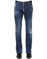 DSQUARED2 24cm High Waisted Stretch Denim Jeans