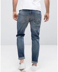 Selected Jeans Anti Fit In Light Blue