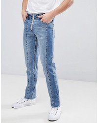 ASOS DESIGN Asos Slim Jeans With Cut And Sew Detail