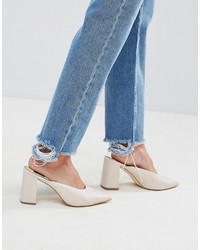 Asos Tall Asos Tall Florence Authentic Straight Leg Jeans In Mid Wash Blue With Stepped Waistband And Raw Hem