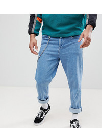 ASOS DESIGN Asos Tall Skater Jeans In Mid Wash Blue