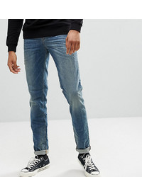 ASOS DESIGN Asos Tall Stretch Slim Jeans In 125 Oz Mid Blue