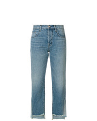 J Brand Asymmetric Cropped Jeans