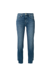 Frame Denim Asymmetric Hem Jeans