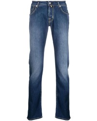 Jacob Cohen Bleached Effect Slim Fit Jeans