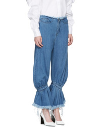 MARQUES ALMEIDA Blue Baggy Jeans
