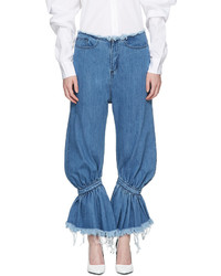 MARQUES ALMEIDA Blue Baggy Jeans