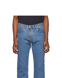 Vetements Blue Crotch Zip Jeans