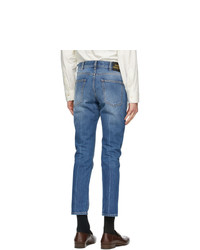 Gucci Blue Denim Marble Washed Jeans