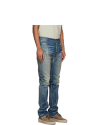 Fear Of God Blue Distressed Jeans
