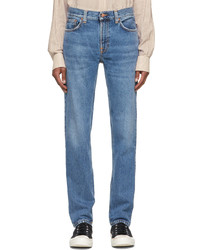 Nudie Jeans Blue Faded Gritty Jackson Jeans