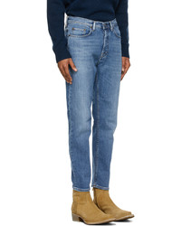 Acne Studios Blue Faded Slim Tapered Jeans