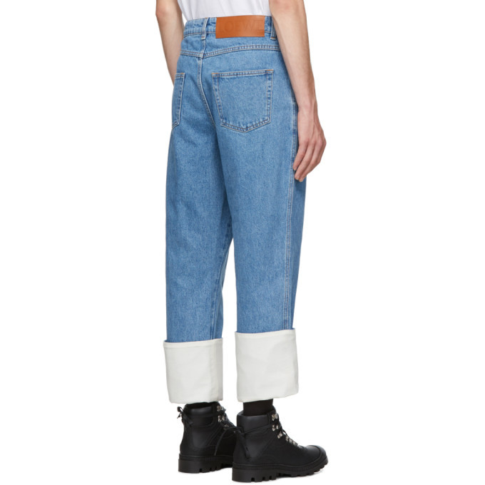 Loewe Blue Fisherman Jeans, $324 | SSENSE | Lookastic