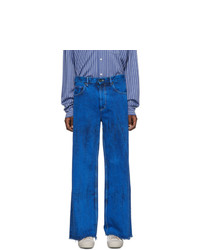 Marni Blue Overdyed Bleached Jeans