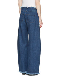 MARQUES ALMEIDA Blue Oversized Jeans