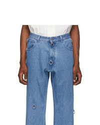 Raf Simons Blue Relaxed Fit Jeans
