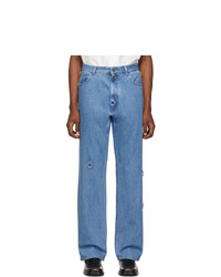 Raf Simons Blue Relaxed Fit Jeans