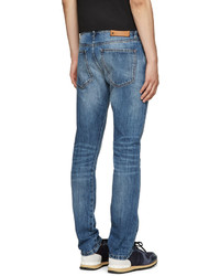 Valentino Blue Sim Fit Washed Jeans