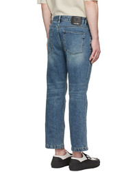 Solid Homme Blue Slim Cropped Jeans