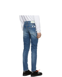 Off-White Blue Slim Jeans