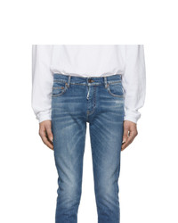 Off-White Blue Slim Jeans