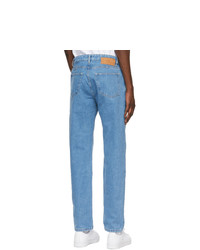 AMI Alexandre Mattiussi Blue Straight Fit Jeans