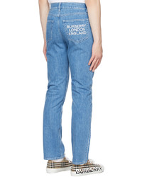 Burberry Blue Straight Fit Jeans