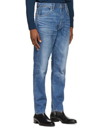 Tom Ford Blue Tapered Selvedge Jeans