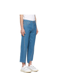 Lanvin Blue Twisted Seam Jeans