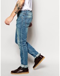 Asos Brand Skinny Jeans In Light Vintage Wash