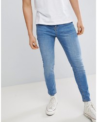 Pull&Bear Carrot Fit Jeans In Blue Wash
