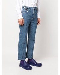 JW Anderson Chain Link Detailed Straight Leg Jeans