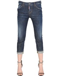 Dsquared2 Cool Girl Cropped Denim Jeans W Patches