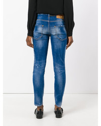 Dsquared2 Cool Girl Cropped Patch Jeans