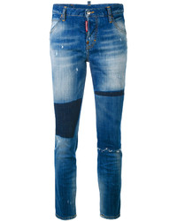 Dsquared2 Cool Girl Cropped Patch Jeans