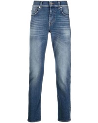 7 For All Mankind Cotton Blend Skinny Jeans