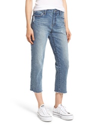 PROSPERITY DENIM Crop Straight Leg Jeans