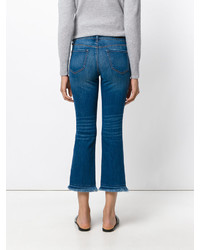 J Brand Cropped Frayed Jeans