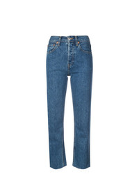 RE/DONE Cropped High Waisted Jeans