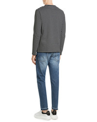 Alexander McQueen Cropped Jeans With Frayed Ankles