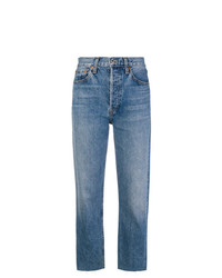 RE/DONE Cropped Straight Leg Jeans