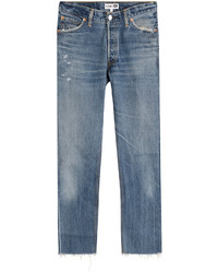 RE/DONE Cropped Straight Leg Jeans