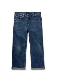 Chimala Cropped Washed Selvedge Denim Jeans
