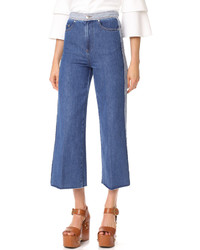 RED Valentino Cropped Wide Leg Jeans