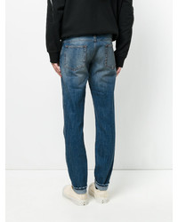 Dolce & Gabbana Crown Bee Embroidered Jeans