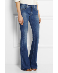 Victoria Beckham Denim Mid Rise Flared Jeans