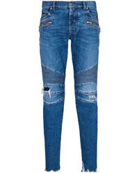 Balmain Distressed Effect Denim Jeans