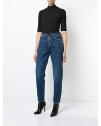Saint Laurent Distressed Effect Tapered Jeans
