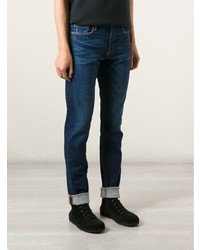 Frame Denim Distressed Straight Fit Jeans