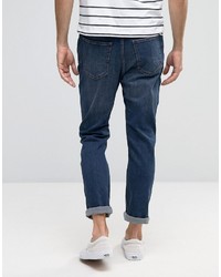 Cheap Monday Dropped Tapered Jeans Pure Blue